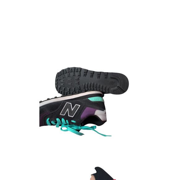 New Balance 574 Black/Teal/Purple Sneakers — Women’s Size 8 - Picture 6 of 6